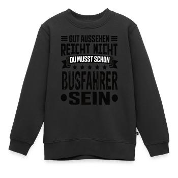 Busfahrer Bus Bester Busfahrer Busfahrer Spruch - Kinder Premium Organic Sweatshirt - Schwarz - Vorne - AI Model Kid Female (0cm)