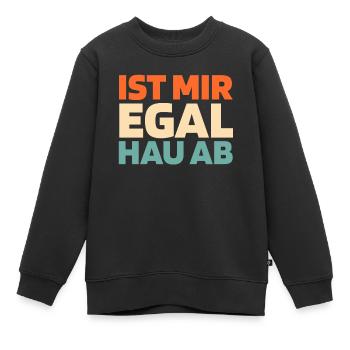 Schwarzer Humor - Kinder Premium Organic Sweatshirt - Schwarz - Vorne - AI Model Kid Female (0cm)