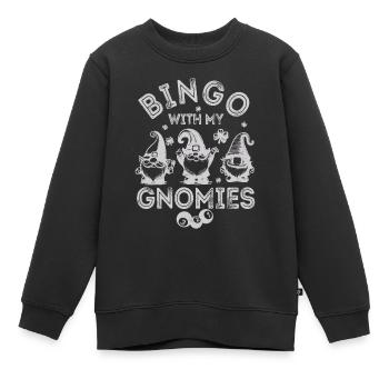 Bingo Mit Meinen Gnomies Lustiges Bingo - Kinder Premium Organic Sweatshirt - Schwarz - Vorne - AI Model Kid Female (0cm)