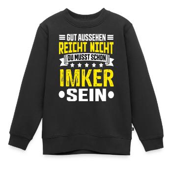 Imker - Kinder Premium Organic Sweatshirt - Schwarz - Vorne - AI Model Kid Female (0cm)