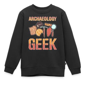Antike Archäologie Geschichtsprofessor - Kinder Premium Organic Sweatshirt - Schwarz - Vorne - AI Model Kid Female (0cm)