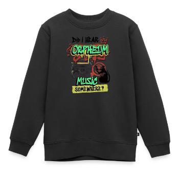 Dortmunder Discothek 80er 90er Wave-Musik Orpheum - Kinder Premium Organic Sweatshirt - Schwarz - Vorne - AI Model Kid Female (0cm)