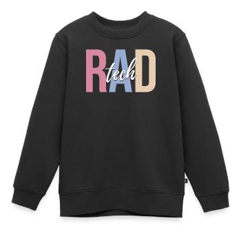 Radiologue Radiologie Rayonnement nucléaire - Sweat Premium enfant bio - noir - Devant - AI Model Kid Female (0cm)