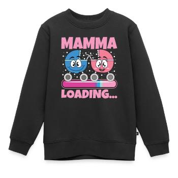 Super Mamma 2024 Loading - Kinder Premium Organic Sweatshirt - Schwarz - Vorne - AI Model Kid Female (0cm)