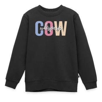 Kuhzüchter Rancher Kuhzüchter Farming - Kinder Premium Organic Sweatshirt - Schwarz - Vorne - AI Model Kid Female (0cm)