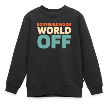 Musculation bodybuilders - Sweat Premium enfant bio - noir - Devant - AI Model Kid Female (0cm)