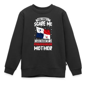 Panama Flag Panamanian Panama Flag - Kids Premium Organic Sweatshirt - black - Front - AI Model Kid Female (0cm)