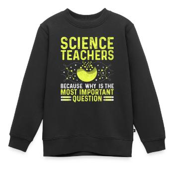 Naturwissenschaftliches Lehramt Lehramt Biologie Chemie P - Kinder Premium Organic Sweatshirt - Schwarz - Vorne - AI Model Kid Female (0cm)