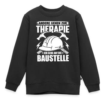 Handwerk Handwerker Handwerker Humor Baustelle - Kinder Premium Organic Sweatshirt - Schwarz - Vorne - AI Model Kid Female (0cm)