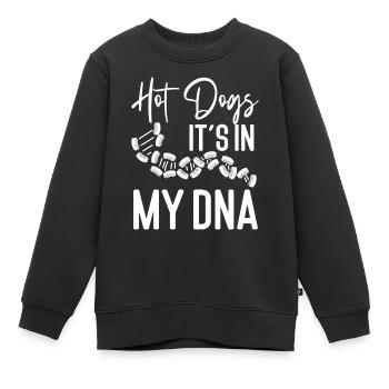 Hot Dog Hot-dogs pour adultes C’est dans mon - Sweat Premium enfant bio - noir - Devant - AI Model Kid Female (0cm)