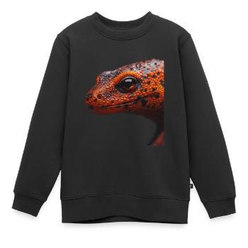 Triton - Sweat Premium enfant bio - noir - Devant - AI Model Kid Female (0cm)
