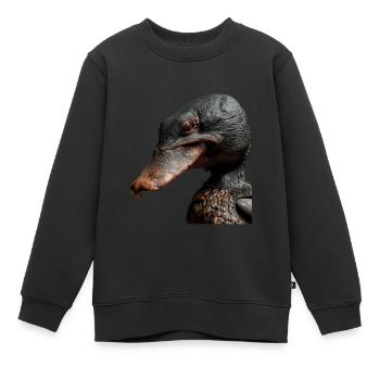Ornithorynque - Sweat Premium enfant bio - noir - Devant - AI Model Kid Female (0cm)