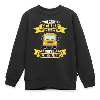drôle de chauffeur de bus scolaire chauffeur de bus scolaire disant cadeau - Sweat Premium enfant bio - noir - Devant - AI Model Kid Female (0cm)