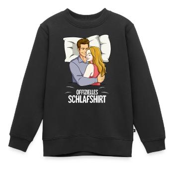 Offizielles Schlafshirt Partner - Kinder Premium Organic Sweatshirt - Schwarz - Vorne - AI Model Kid Female (0cm)