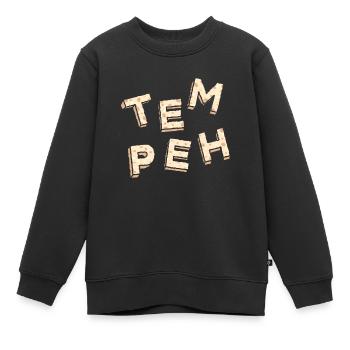 Tempeh Vegan Vegan Indonesian Food - Kids Premium Organic Sweatshirt - black - Front - AI Model Kid Female (0cm)