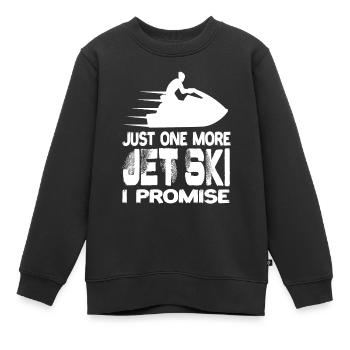 Encore un jet ski Je promets Jet Ski Jet Skis - Sweat Premium enfant bio - noir - Devant - AI Model Kid Female (0cm)