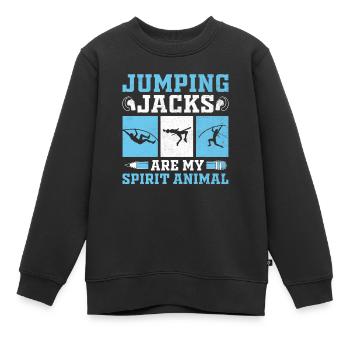 Professeur d’éducation physique Professeurs d’éducation physique École Spor - Sweat Premium enfant bio - noir - Devant - AI Model Kid Female (0cm)