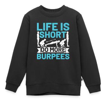 Professeur d’éducation physique Professeurs d’éducation physique École Spor - Sweat Premium enfant bio - noir - Devant - AI Model Kid Female (0cm)