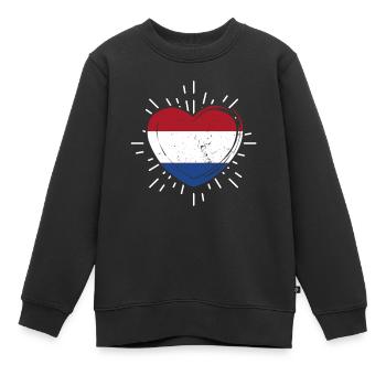 Pays-Bas Pays-Bas Pays-Bas - Sweat Premium enfant bio - noir - Devant - AI Model Kid Female (0cm)