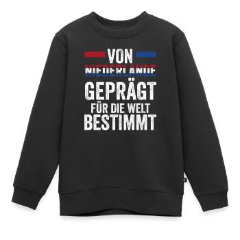 Pays-Bas Pays-Bas Pays-Bas - Sweat Premium enfant bio - noir - Devant - AI Model Kid Female (0cm)