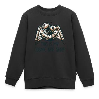 Astronauten-humor Das Ist Mein Kosmisches - Kinder Premium Organic Sweatshirt - Schwarz - Vorne - AI Model Kid Female (0cm)