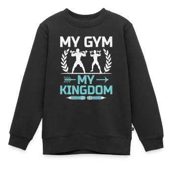 Professeur d’éducation physique Professeurs d’éducation physique École Spor - Sweat Premium enfant bio - noir - Devant - AI Model Kid Female (0cm)