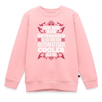 Austrians Austria - Kids Premium Organic Sweatshirt - rose - Front - AI Model Kid Female (0cm)