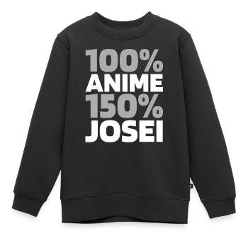 Manga d’anime - Sweat Premium enfant bio - noir - Devant - AI Model Kid Female (0cm)