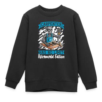 Carpenter Carpenter Carpenter Skeleton - Kids Premium Organic Sweatshirt - black - Front - AI Model Kid Female (0cm)