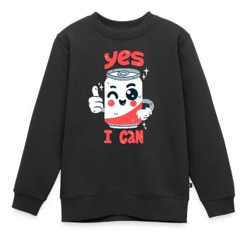 Jeu de mots - Sweat Premium enfant bio - noir - Devant - AI Model Kid Female (0cm)