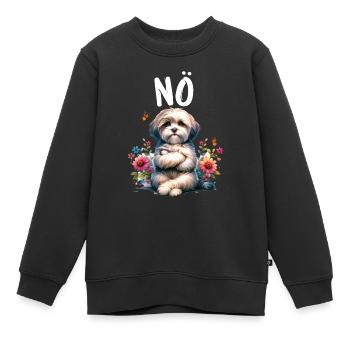 Havanese Lustiger Spruch Nö für Hundeliebhaber - Kinder Premium Organic Sweatshirt - Schwarz - Vorne - AI Model Kid Female (0cm)