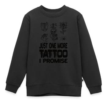 Juste un tatouage de plus, je promets des tatouages tatouage - Sweat Premium enfant bio - noir - Devant - AI Model Kid Female (0cm)