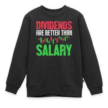Dividenden Investieren Handel Kryptowährung Aktie - Kinder Premium Organic Sweatshirt - Schwarz - Vorne - AI Model Kid Female (0cm)