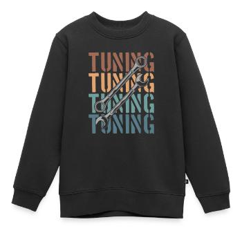 Tournevis accordeur - Sweat Premium enfant bio - noir - Devant - AI Model Kid Female (0cm)