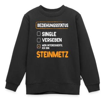 Statut relationnel du tailleur de pierre Profession de tailleur de pierre - Sweat Premium enfant bio - noir - Devant - AI Model Kid Female (0cm)