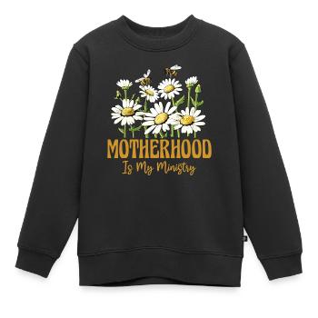 La maternité est mon ministère - Sweat Premium enfant bio - noir - Devant - AI Model Kid Female (0cm)