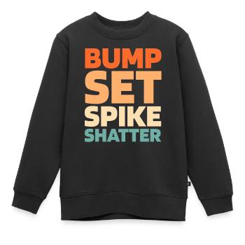 Volleyball Volleyballer - Kinder Premium Organic Sweatshirt - Schwarz - Vorne - AI Model Kid Female (0cm)