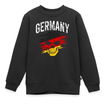 Allemagne Allemagne Allemand GER Almanya Alemania - Sweat Premium enfant bio - noir - Devant - AI Model Kid Female (0cm)