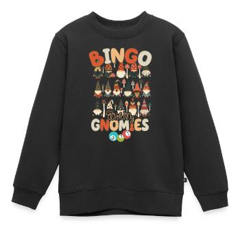 Bingo Mit Meinen Gnomies Lustiges Bingo - Kinder Premium Organic Sweatshirt - Schwarz - Vorne - AI Model Kid Female (0cm)
