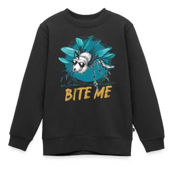 MOUSTIQUES, MORDEZ-MOI - Sweat Premium enfant bio - noir - Devant - AI Model Kid Female (0cm)