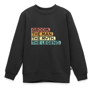 Bräutigam Bachelor Party Unkraut - Kinder Premium Organic Sweatshirt - Schwarz - Vorne - AI Model Kid Female (0cm)