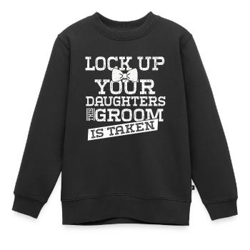 Bräutigam Bachelor Party Unkraut - Kinder Premium Organic Sweatshirt - Schwarz - Vorne - AI Model Kid Female (0cm)