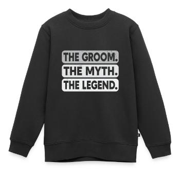 Bräutigam Bachelor Party Unkraut - Kinder Premium Organic Sweatshirt - Schwarz - Vorne - AI Model Kid Female (0cm)