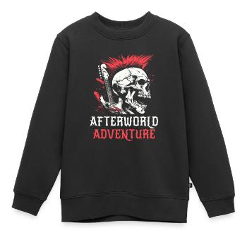 Guitare électrique Guitare électrique Crâne - Sweat Premium enfant bio - noir - Devant - AI Model Kid Female (0cm)