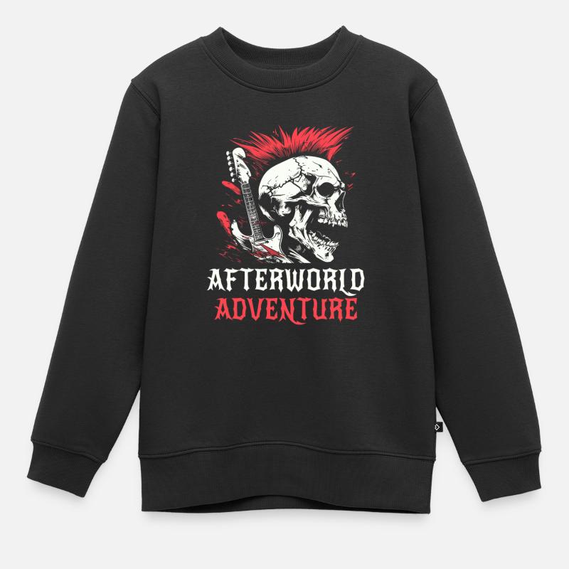 Guitare électrique Guitare électrique Crâne - Sweat Premium enfant bio - noir