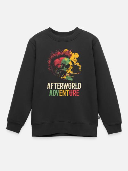 Reggae Skull Afterworld Adventure - Sweat Premium enfant bio - noir