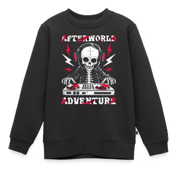 Ingénieur du son Ingénieur du son Skeleton - Sweat Premium enfant bio - noir - Devant - AI Model Kid Female (0cm)