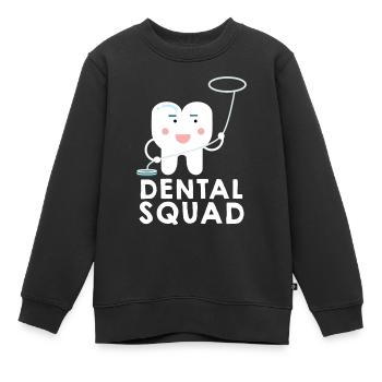 Dental Squad Dental Assistant Dentist Student - Kinder Premium Organic Sweatshirt - Schwarz - Vorne - AI Model Kid Female (0cm)