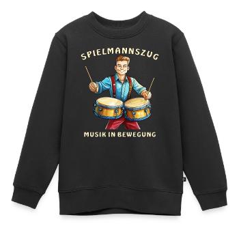 SPIELMANNSZUG MUSIK IN BEWEGUNG - Kinder Premium Organic Sweatshirt - Schwarz - Vorne - AI Model Kid Female (0cm)