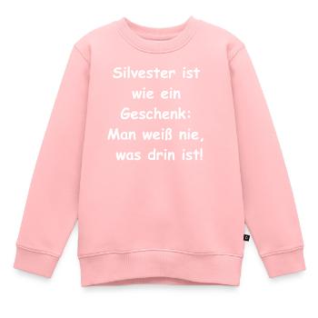 Silvester-Geschenke - Kinder Premium Organic Sweatshirt - Rosa - Vorne - AI Model Kid Female (0cm)